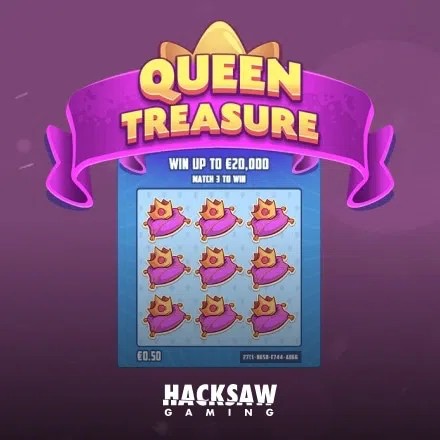 Queen Treasure slot visual from Hacksaw Gaming available on cleobetra-casino.fi
