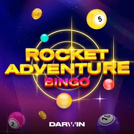 Play the Rocket Adventure Bingo slot by Darwin Gaming on Cleobetra Casino