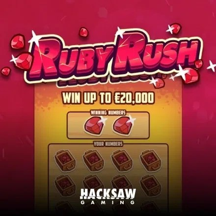 Ruby Rush – slot by Hacksaw Gaming, featured at cleobetra-casino.fi